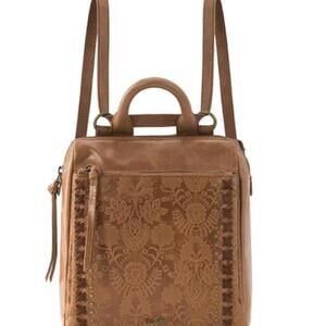 The Sak Loyola Convertible Small Brown Leather Backpack